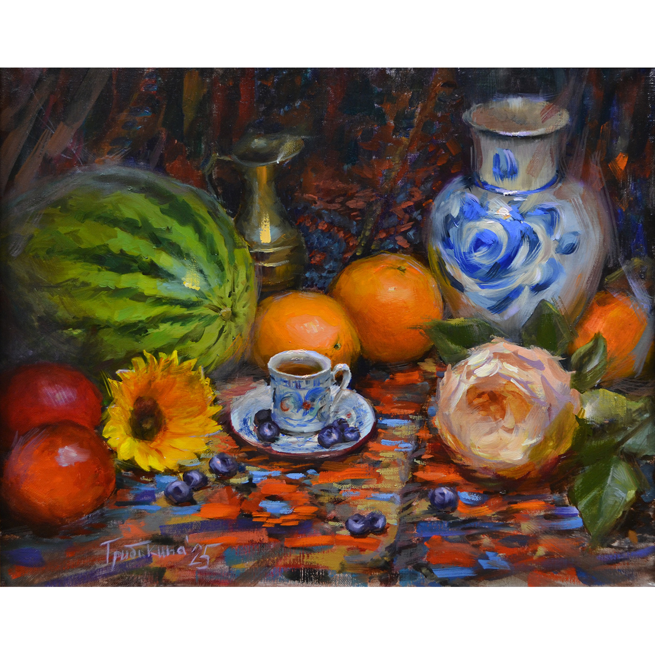 Натюрморт с арбузом